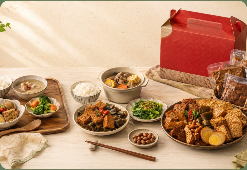 伴手禮盒與家常菜組合